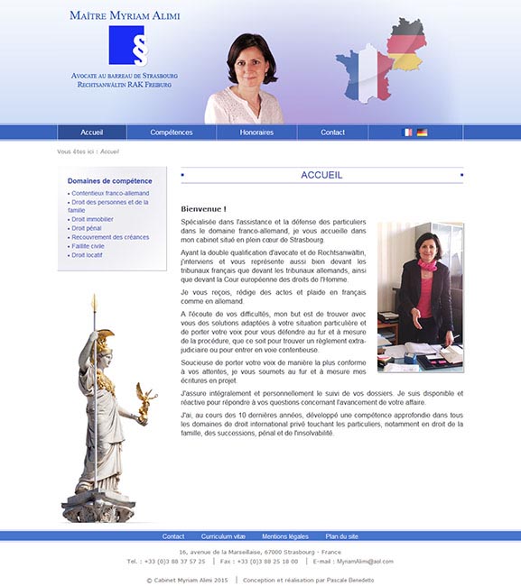 Myriam Alimi Avocat - Pascale Benedetto Infographie Développement Web Marseille